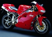 Ducati 996 červená